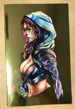 Load image into Gallery viewer, Prey for the Sinner: Primer 2019 LACC Gold Foil VIRGIN Variant Cover by Stanley Artgerm Lau &amp; Tony Moy Limited to Only 100 Copies!!!