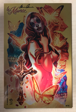 Load image into Gallery viewer, La Muerta: Ascension #1 Crystal Metalico Edition METAL JEWEL Variant Cover by Jesse Wichmann Signed by Brian Pulido w/ COA Limited to Only 75 Copies!!!