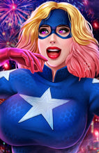 Load image into Gallery viewer, Totally Rad Lives #1 Stargirl Cosplay Nice &amp; Naughty 2 Book Variant Cover Set by Myaterak BooKooComix 2022 4th of July Exclusive Editions Limited to 50