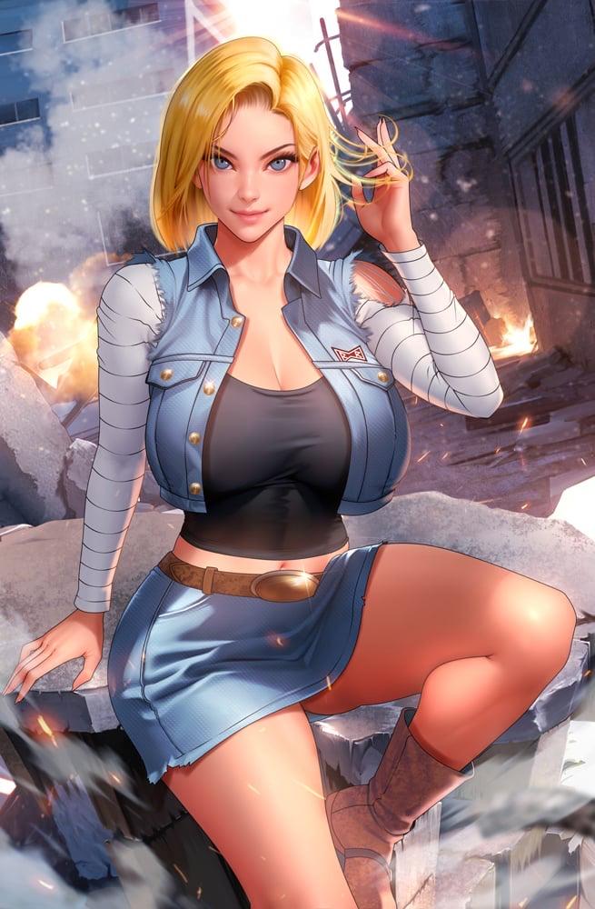 Android 18 Dragon Ball Z Cosplay 5 Book Set by Bearwitch BooKoo Bear babes Bear Claw Studios BooKooComix Excusive Set Limited to 100