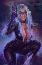 Load image into Gallery viewer, Black Cat Cosplay 4 Book Virgin Variant Cover Set by Ale Borgobello BooKooComix Exclusive