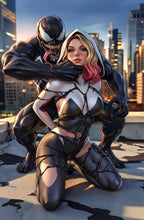 Load image into Gallery viewer, Spider-Gwen Venom Cosplay 5 Book Virgin Variant Cover Set by Oksi BooKooComix