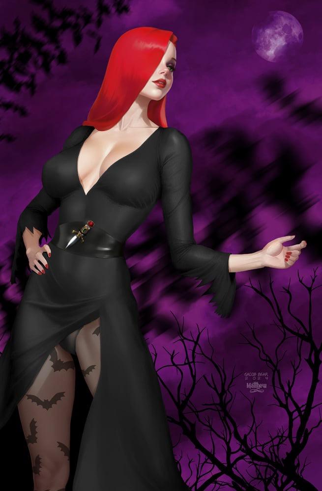 BooKooComix Bear Babes Jessica Rabbit as Elvira Cosplay 8 Book Virgin Variant Cover Set