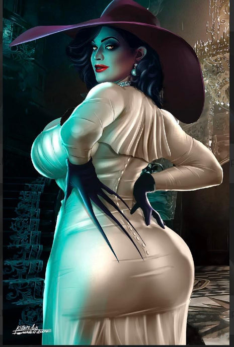 Lady Dimitrescu Resident Evil Cosplay 3 Book Variant Cover Set by Fernando Rocha