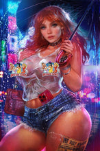 Load image into Gallery viewer, Mary Jane Watson Spider-Man Cosplay 4 Book Variant Cover Set by Ale Borgobello