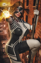 Load image into Gallery viewer, Spider Woman Cosplay 5 Book Virgin Variant Cover Set by Pristine Renders Sydney Sweeney Homage