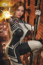 Load image into Gallery viewer, Spider Woman Cosplay 5 Book Virgin Variant Cover Set by Pristine Renders Sydney Sweeney Homage
