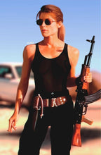 Load image into Gallery viewer, Terminator Sarah Connor Cosplay 4 book Virgin Variant Cover Set by Taurus Linda Hamilton Homage