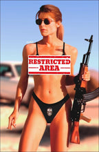 Load image into Gallery viewer, Terminator Sarah Connor Cosplay 4 book Virgin Variant Cover Set by Taurus Linda Hamilton Homage