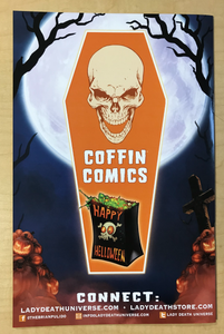 Lady Death: All Hallows Evil #1 2018 Naughty Halloween Edition Variant Cover by Elias Chatzoudis Signed by Brian Pulido w/ COA Limited to 300 Copies!!!
