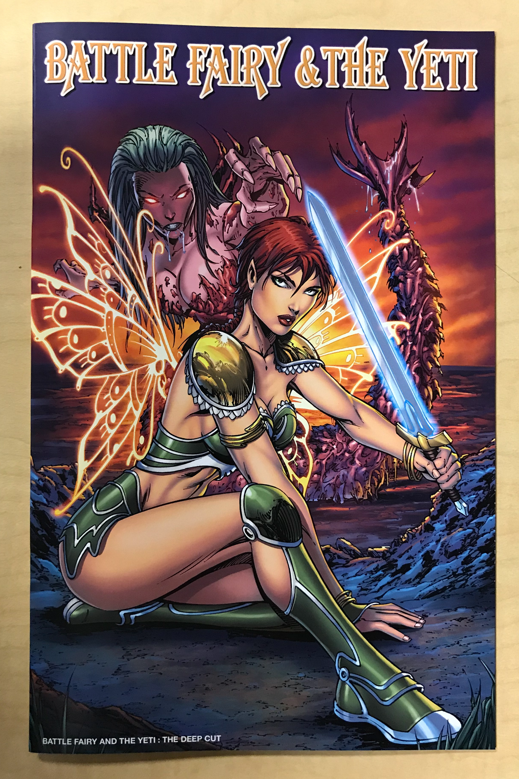 Battle Fairy & The Yeti: The Deep Cut Kickstarter Exclusive Variant Cover by Marat Mychaels