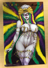 Load image into Gallery viewer, Lady Death: Icon #1 Naughty Mardi Gras Cover B Edition Variant by David Harrigan Signed by Brian Pulido w/ COA Only 100 Copies Made!!!