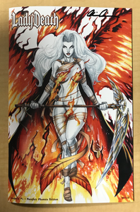 Lady Death: Lingerie #1 NAUGHTY Phoenix Edition Variant Cover by Ryan Kincaid & Sanju Nivangune Signed by Brian Pulido w/ COA Only 115 Made!!!