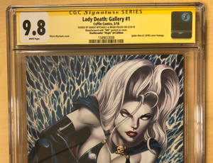 Lady Death Gallery #1 Deathcrawler Virgin Art Edition MM Artist Proof Double Signed by Marat Mychaels & Brian Pulido CGC Signature Series Graded 9.8 Only 5 Copies Made!!!