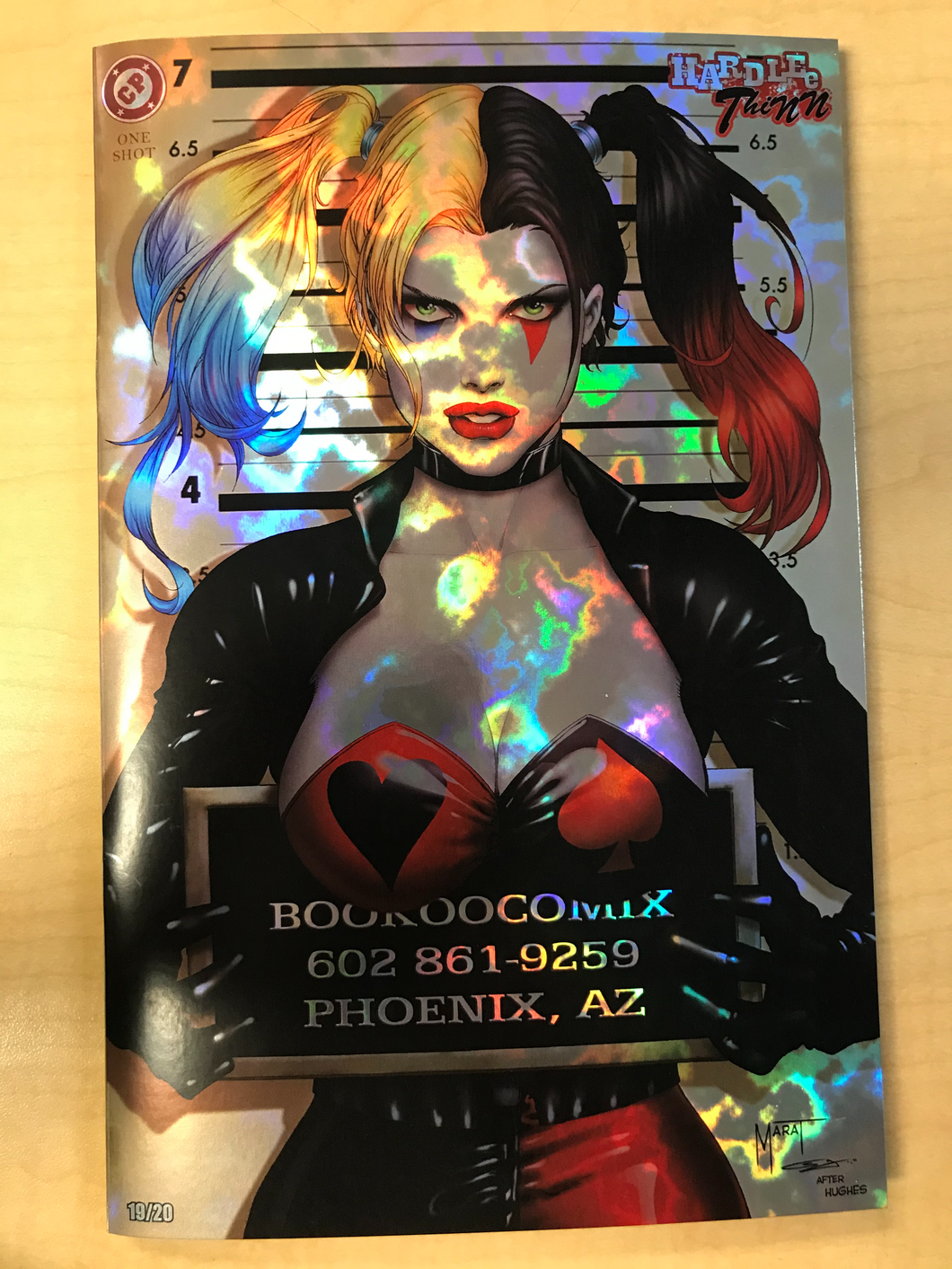 Hardlee Thinn #1 Catwoman #51 Adam Hughes Homage MAGMA HOLO FOIL Variant Cover by Marat Mychaels BooKooComix 20th Anniversary Exclusive Edition Limited to 20 Serial Numbered Copies!!!