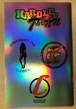 Load image into Gallery viewer, Hardlee Thinn #1 Nice Bomb Pop CHROME HOLOFOIL Variant Cover by Piper Rudich Artist Proof AP Only 10 Copes Made Forbidden Ink / Comics Elite Exclusive!!!