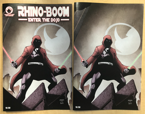 Rhino-Boom: Enter The Dojo #1 May The 4th Be With You Star Wars Day Exclusive Batman #50 Greg Capullo Homage Trade Dress & Virgin 2 Book Set by Jacob Bear Limited to Only 30 Serial Numbered Copies!!!
