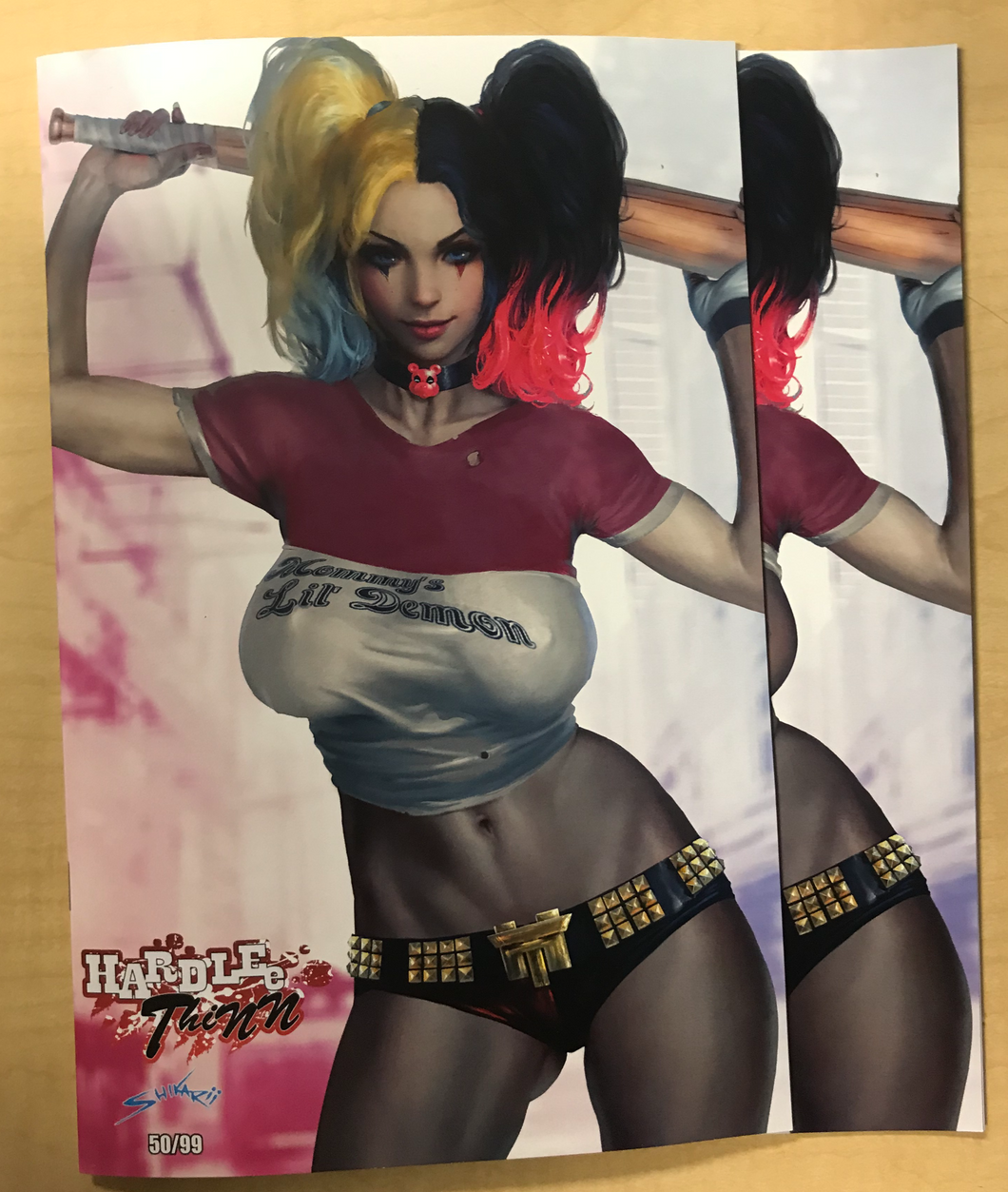 Hardlee Thinn #1 Nice & Naughty Dress Variant Cover 2 Book Set by SHIKARII BooKooComix Exclusive Only 99 Sets Made!!!