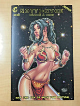 Load image into Gallery viewer, Notti &amp; Nyce Preview May The 4th Be With You Slave Leia Variant by Mike Debalfo