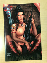 Load image into Gallery viewer, Notti &amp; Nyce #8 Sajad Shah NAUGHTY TOPLESS Variant Cover Counterpoint Comics