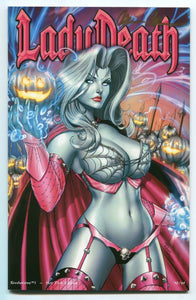 Lady Death Revelations #1 NAUGHTY Peek a Boo HOT PINK Variant Cover Mike Debalfo