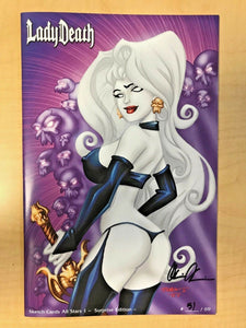 Lady Death Sketch Card All Stars #1 Surprise Variant Cover by Roger Andrews /69