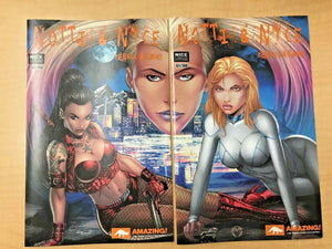Notti & Nyce Menage A Trois #1 NICE Variant Connecting Cover Set by Alex Kotkin
