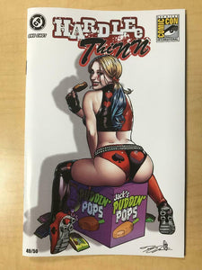 Hardlee Thinn #1 2019 SDCC Puddin's BACK Variant Cover by Joel Adams /50