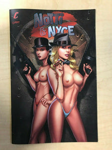 Notti & Nyce #10 NAUGHTY TOPLESS Variant Cover by Marat Mychaels Counterpoint