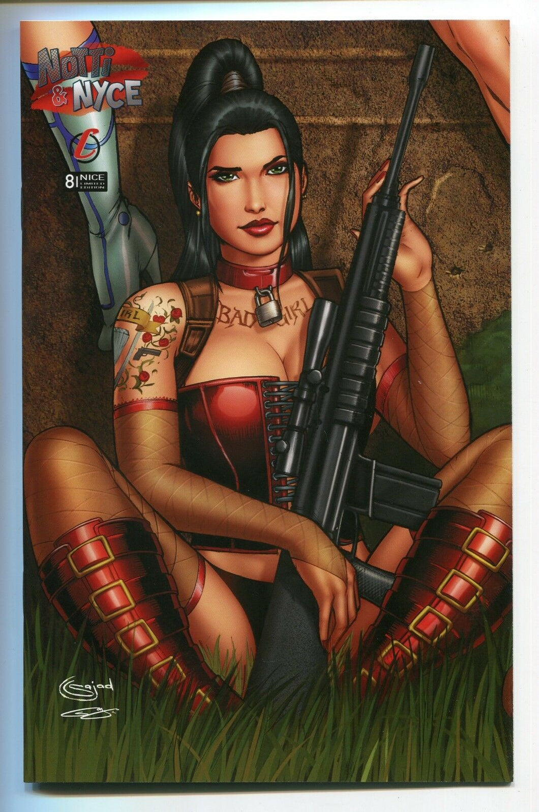Notti & Nyce #8 Sajad Shah NICE Variant Cover Counterpoint Comics Big Guns