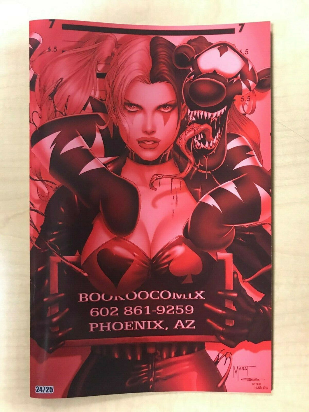 Hardlee Thinn & Tiggom Go to Jail Adam Hughes Homage RED Variant Marat Mychaels