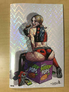 Hardlee Thinn #1 2019 SDCC Puddin's BACK Variant CRYSTAL FLECK by Joel Adams /25