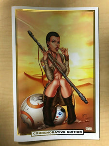 Notti & Nyce Halloween Special Rey Cosplay Star Wars Gold Variant Marat Mychaels