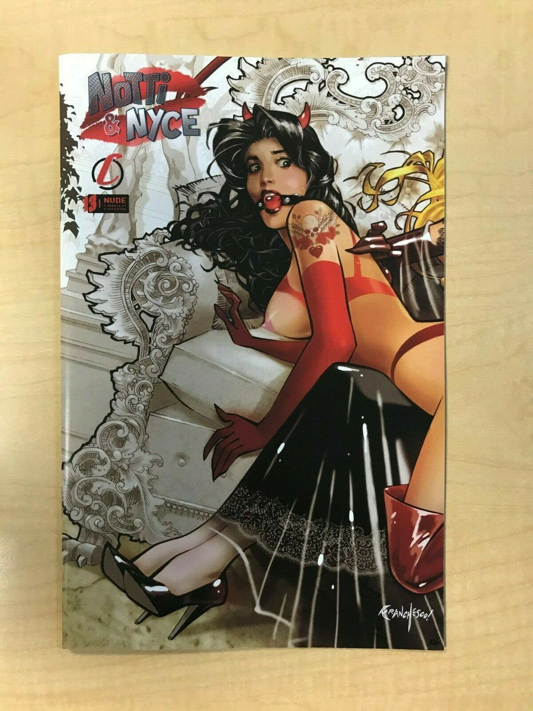 Notti & Nyce #13 A Franchesco NAUGHTY TOPLESS Variant Cover Counterpoint Comics
