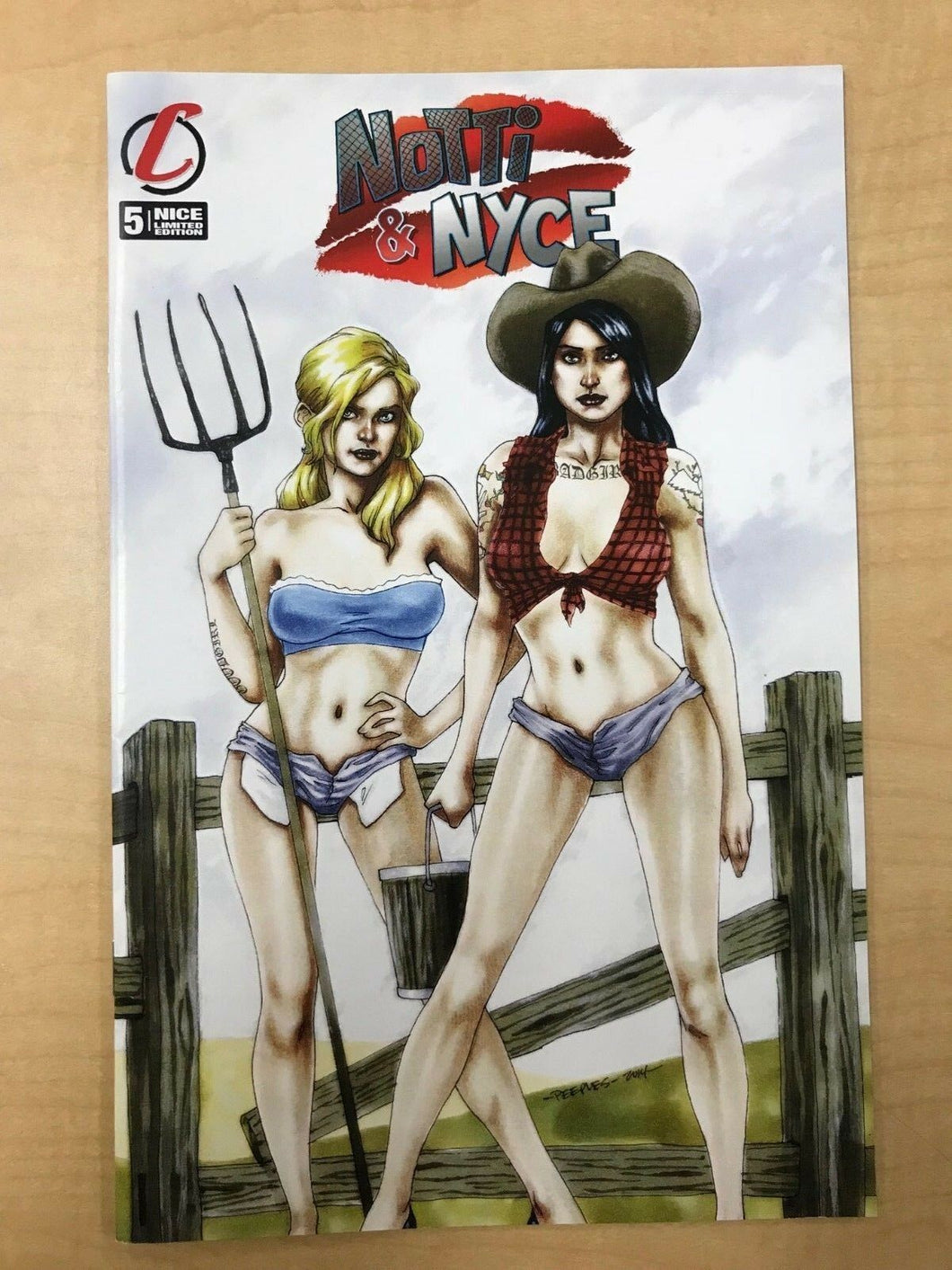 Notti & Nyce #5 Brent Peeples NAUGHTY Variant Cover Counterpoint Comics SOLD OUT