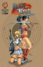 Load image into Gallery viewer, Notti &amp; Nyce Menage a Trois #6 On Target NICE Variant Cover by Sean Forney