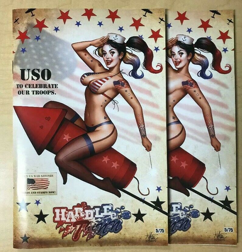 Hardlee Thinn #1 4th of July Naughty & Nice Variant Cover Set by Nate Szerdy /75