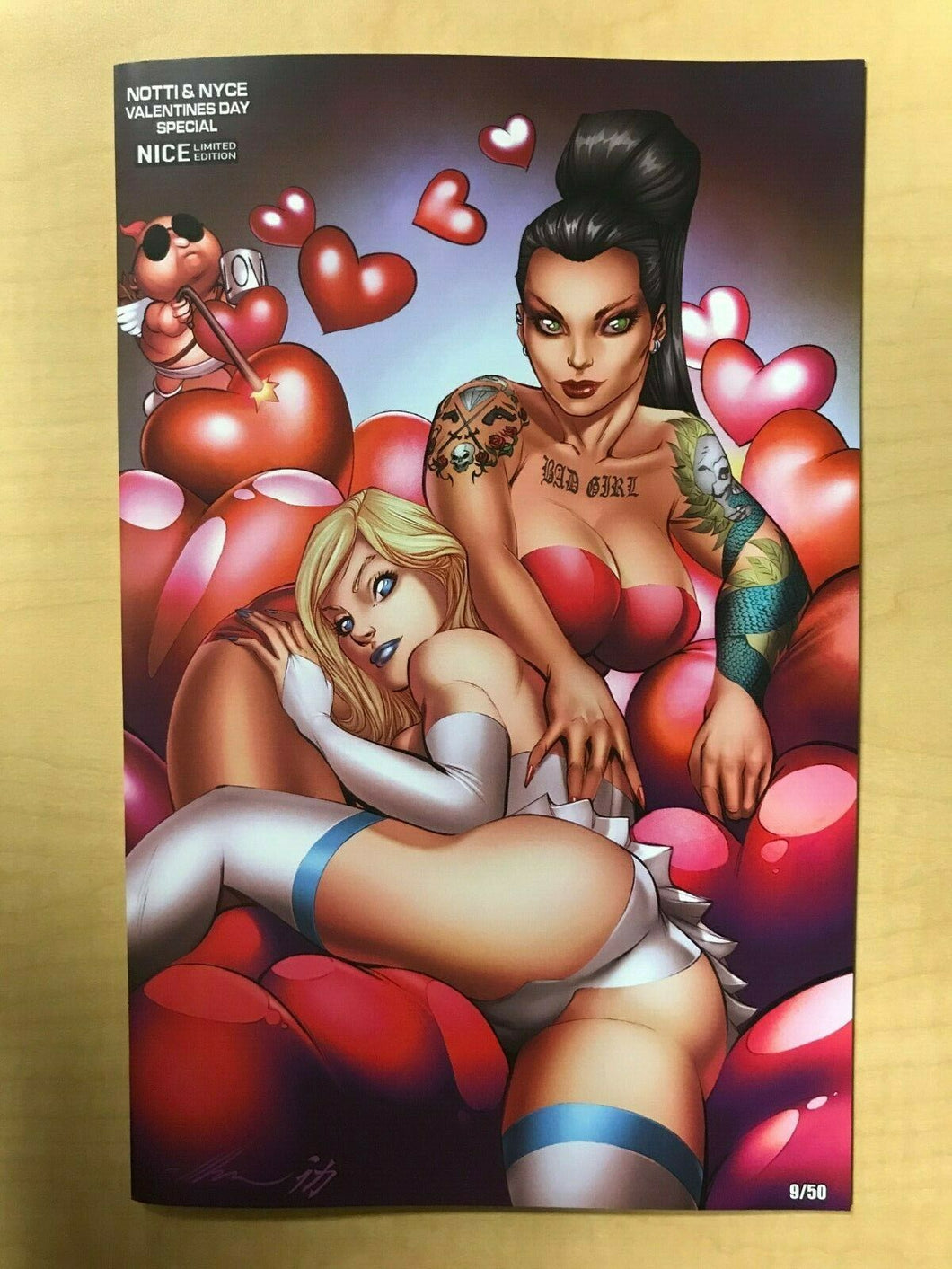 Notti & Nyce Valentines Special Nice Variant by Ale Garza BooKooComix Exclusive