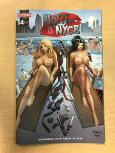 Notti & Nyce #4 Anastasia's Collectibles NAUGHTY TOPLESS Variant Cover by ALEX KOTKIN
