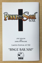 Load image into Gallery viewer, Penny for Your Soul: War #1 Binge Bar 500 JJC Exclusive Variant Cover by Stef Wilson Only 50 Copies Made!!!