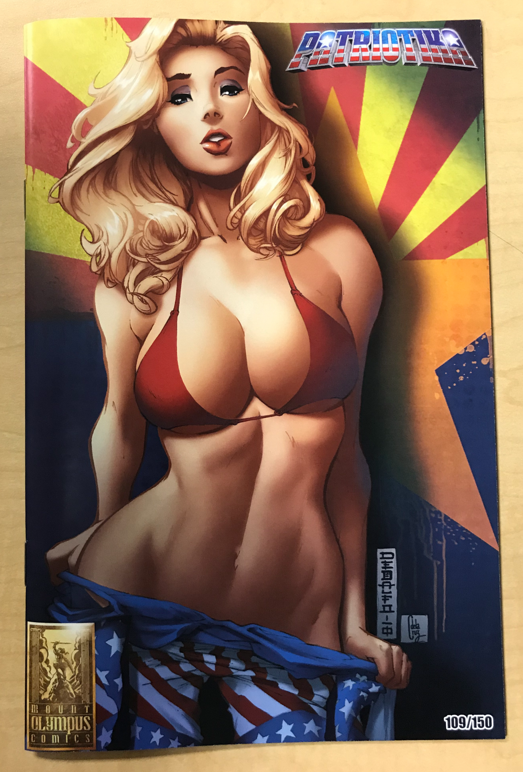 Patriotika #1 2018 Phoenix Comic Fest Exclusive Variant Cover by Mike Debalfo Only 150 Copies Made!!!