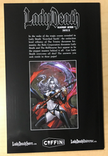 Load image into Gallery viewer, Lady Death: Blasphemy Anthem #1 Executioner Edition Variant Cover by Jonboy Meyers Signed by Brian Pulido w/ COA Limited to Only 400 Copies Kickstarter Exclusive!!!