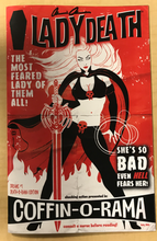Load image into Gallery viewer, Lady Death: Dreams #1 DEATH-O-RAMA Edition Variant Cover by Brian Miller Signed by Brian Pulido w/ COA Only 80 Copies Made!!!
