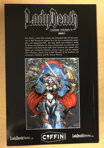 Lady Death: Merciless Onslaught #1 Premiere GOLD FOIL Edition Variant Cover by EBAS Eric Basaldua Signed by Brian Pulido w/ COA