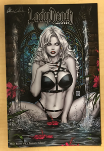 Lady Death: Masters #1 Premiere Edition Variant Cover by Mike Krome Signed by Brian Pulido w/ COA!!!