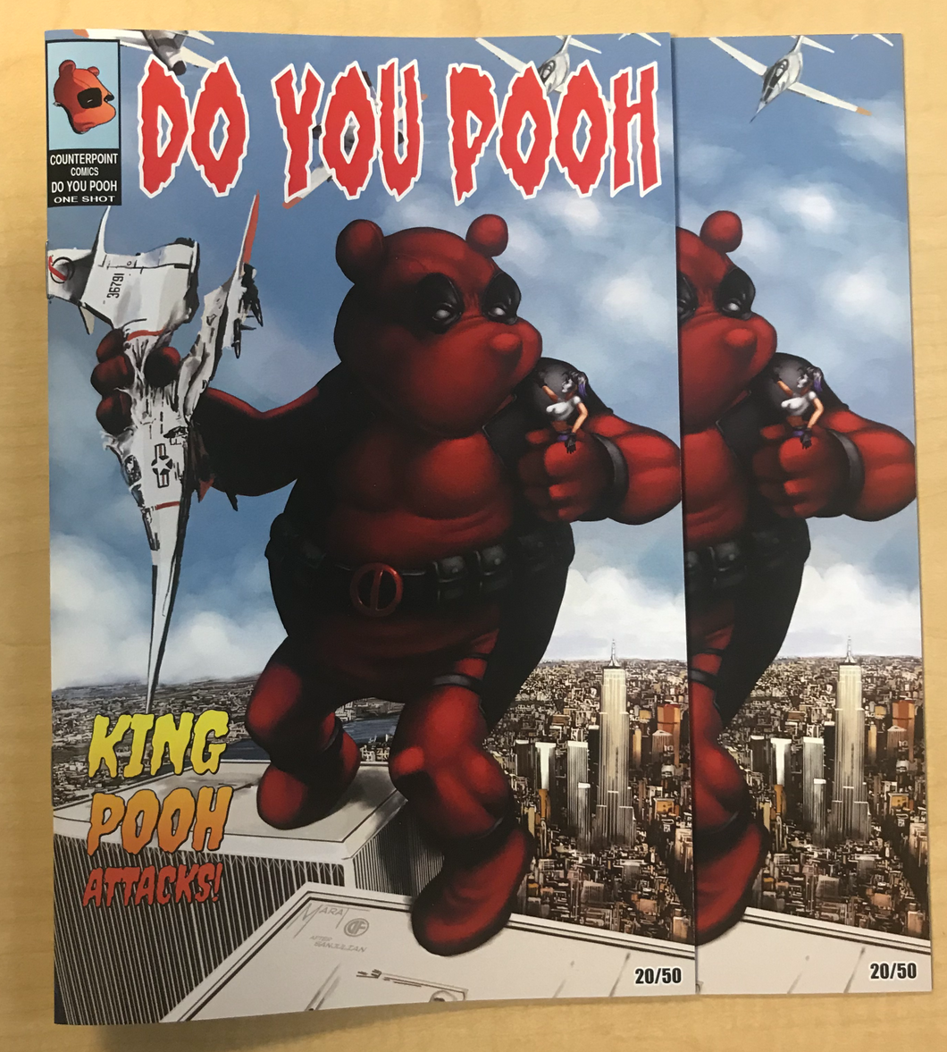 Do You Pooh? #1 Famous Monsters #290 KING KONG Homage LOGO & VIRGIN Variant Covers 2 book Set by Marat Mychaels Only 50 Made!!!