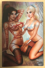 Load image into Gallery viewer, Notti &amp; Nyce: Ménage a Trois #1 Ribbon &amp; Bows Naughty &amp; Nice 2 Book Matching Number Set by Nate Szerdy Only 50 Sets Made BooKooComix Exclusive!!!