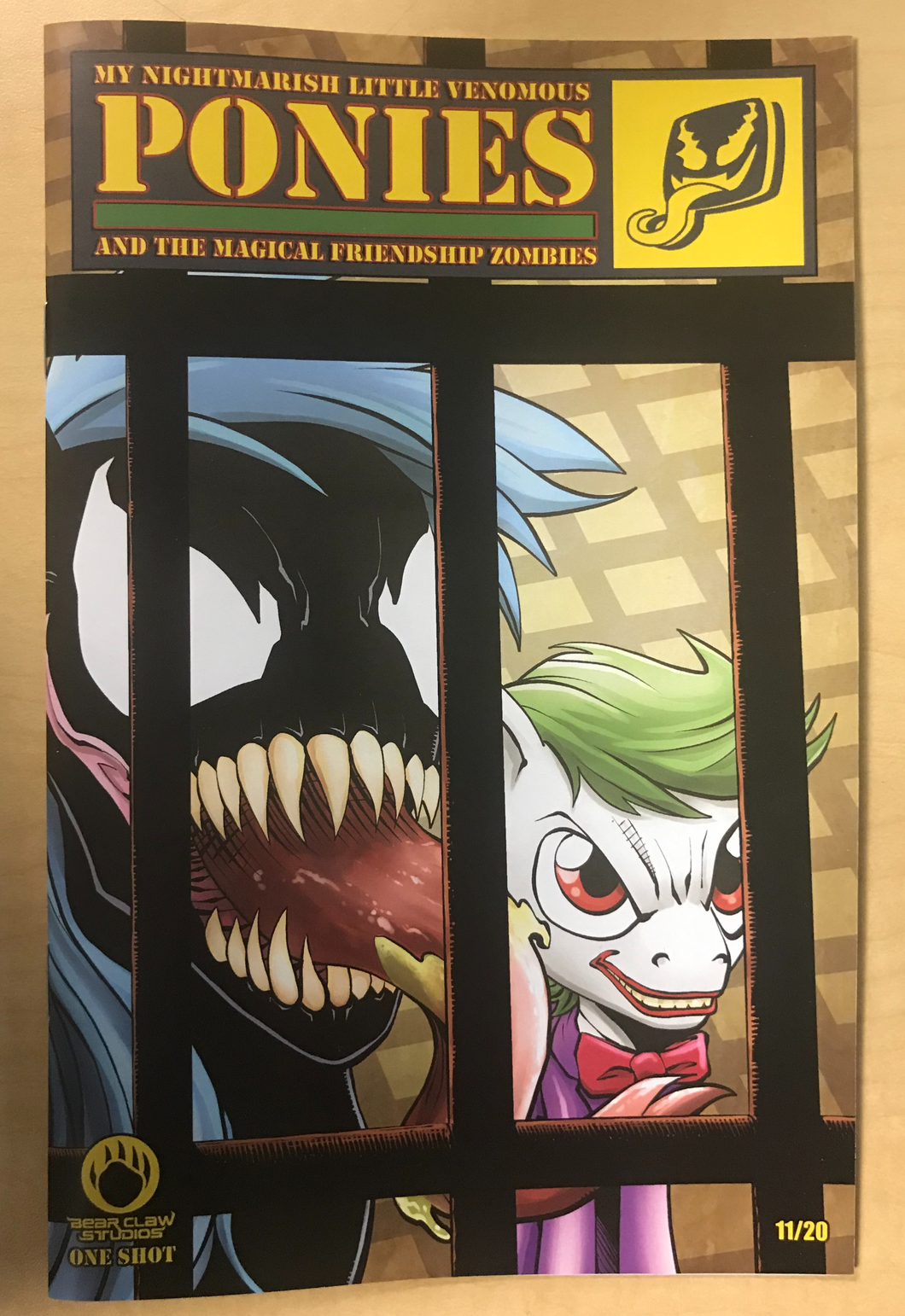 My Nightmarish Little Venomous Ponies and The Magical Friendship Zombies #1 Public Enemy It Takes a Nation of Millions Album Cover Homage DRESS Variant Cover by Jacob Bear Limited to Only 20 Serial Numbered Copies!!!