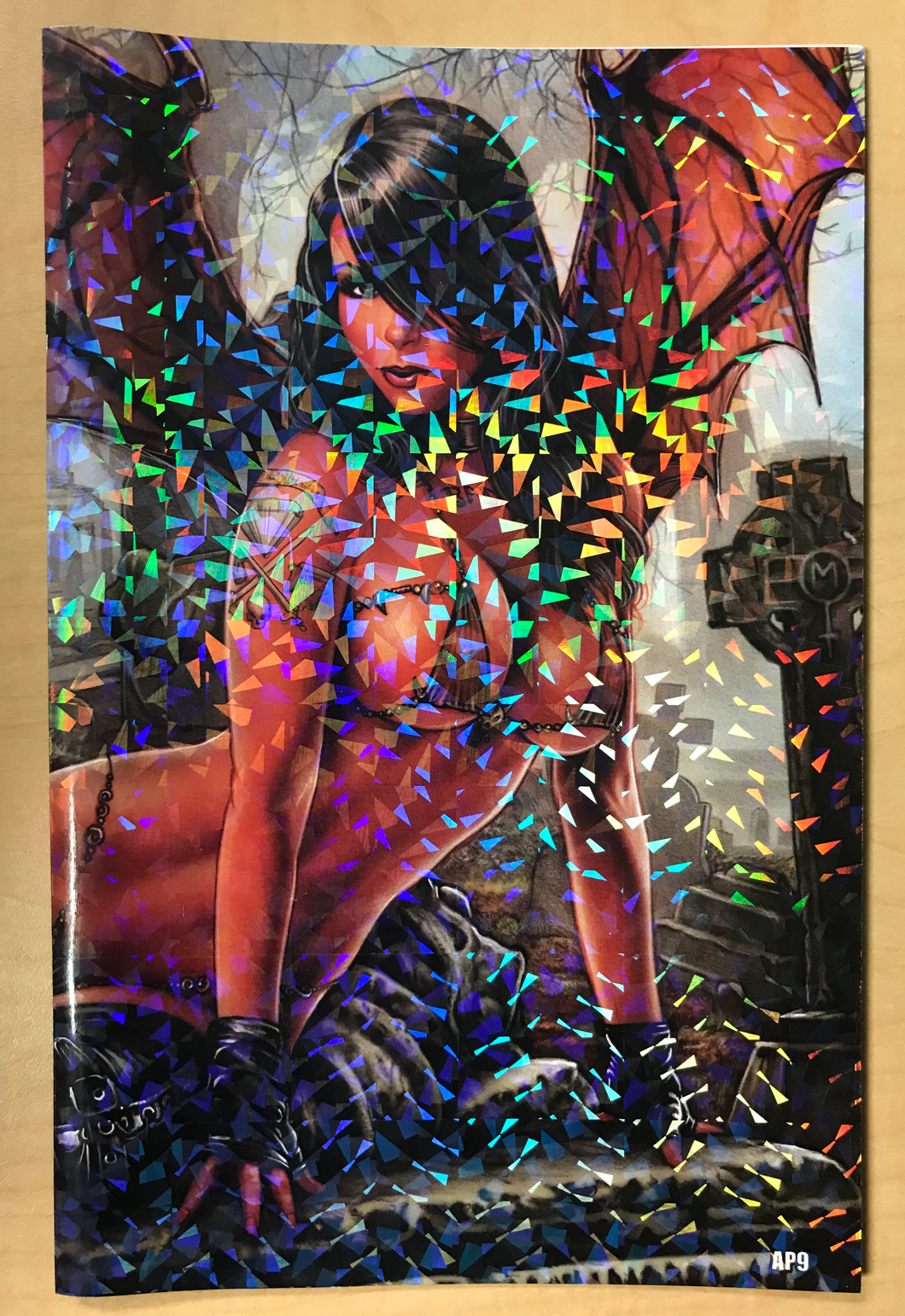 Notti & Nyce Menage a Trois #7 Notti as Hell Virgin Wraparound CRYSTAL FLECK Variant Cover Fantasy Series by Monte Moore Artist Proof AP Limited to Only 10 Copies!!!