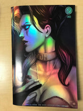 Load image into Gallery viewer, Hardlee Thinn Catwoman #4 ARTGERM Homage CHROME Variant Cover by Marat Mychaels Only 10 Copies Made!!!